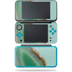 MightySkins Skin Compatible with Nintendo New 2DS XL - Green Agate | Protective, Durable, and Unique Vinyl Decal wrap Cover | Easy to Apply, Remove, and Change Styles | Made in The USA