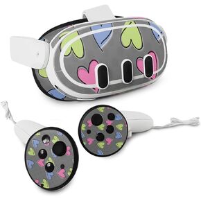 MightySkins Skin Compatible with Meta Quest 3 - Girly | Protective, Durable, and Unique Vinyl Decal wrap Cover | Easy to Apply, Remove, and Change Styles