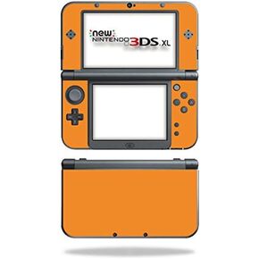 MightySkins Skin Compatible with Nintendo New 3DS XL (2015) - Solid Orange | Protective, Durable, and Unique Vinyl Decal wrap Cover | Easy to Apply, Remove, and Change Styles | Made in The USA