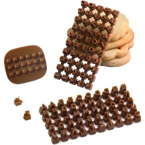 100 Pcs Polymer Clay Letter Stamp, Mini Alphabet Number Letter Stamp for Clay, Polymer Clay Decorating Tool for Cookie Fondant, Pottery Stamps, DIY Clay Letter Stamps Tool