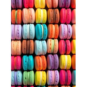 Macaron Palette Parade - Vibrant Colorful 1000 Piece Jigsaw Puzzle for Adults, Eco-Friendly, with Satin Finish for Less Glare, 20x27 Inches