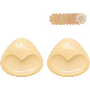 2024 Newest Double-Sided Sticky Bra Pads Inserts Bikini Padding Inserts Push Up Bra Inserts for Swimsuits Sports Bra