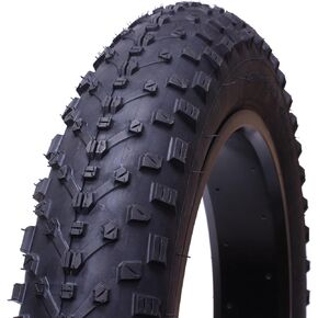 Fat Tire,20/26x4.0 Inch Non-Folding Fat Bike Tires Wear Resistant Replacement Electric Bicycle Tires Compatible Wide Mountain Snow Bike Off-Road Bike 3-Wheel Bikes