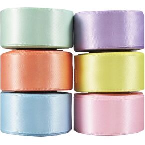 Grosgrain/Satin Ribbon Sets for Gift Package Wrapping, Hair Bow Clips & Accessories Making, Sewing, Craft Projects (12x5yd 3/8" Swiss Dots Combo)