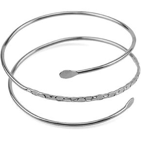 Upper Arm Cuff Armlet Open Cuff Wrap Bracelet Armlet Crystal Sun Moon Arm Bangles Armband Rhinestone Adjustable Leaf Feather Chain Tassels for Women Girls Wedding Costume Jewelry