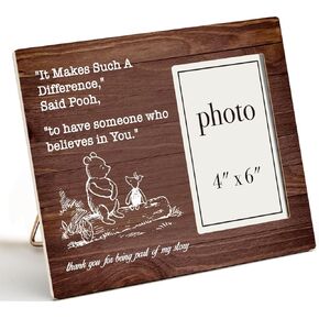 Teacher Appreciation Gifts Thank You Gifts It Makes Such a Difference Picture Wooden Frame Thank You for Being Part of My Journey Photo Wooden Frame (4x6 Inch Photo)
