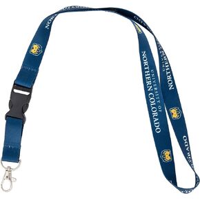 Desert Cactus University of Northern Colorado Lanyard UNC Bears Car Keys ID Badge Holder Keychain Detachable Breakaway Snap Buckle (Blue)