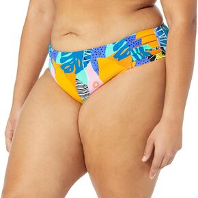 Body Glove Women's Retro Plus High Waist Bikini Bottom Swimsuit, Available in Sizes 1x,2X,3X