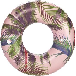 FUNBOY Giant Toile Inflatable Pool Float with Cup Holder 48" |Pool Float for Adults|Inner Tube Swimming Pool Toys Swim Rings | Swimming Pool Accessories & Pool Lounger Float for Pool Party & Summer