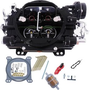 Electric Choke Carburetor 1406 Performer 600 CFM Square Bore 4-Barrel Air Valve Carb (black) replace edelbrock 1406 Carburetor-update with Annular Booster in Kuwait