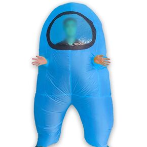Halloween Inflatable Costume Kids 3.3ft-5.1ft With Sleeves for Easy Carrying Candy Blow Up Astronaut Spacesuit Fits