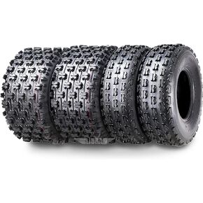 WANDA Set 4 ATV tires 22x7-10 & 22x11-10 04-09 Kawasaki KSV/KFX 700 GNCC Race