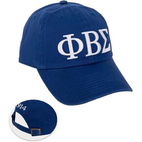 Desert Cactus Phi Beta Sigma Baseball Hat GOMAB Brimmed Embroirderd Cap Adjustable Cloth Strap Adult (Style 2) Blue
