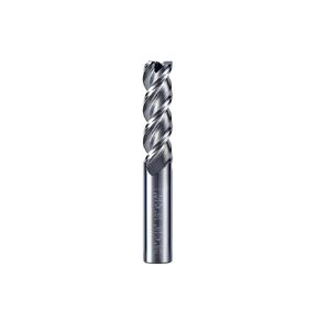 Square End Mill JESTUOUS Carbide 3 Spiral Flute Drill Bits 3/8" Shank Dia.1-1/4" Cut Length for Milling Ferrous and Non-Ferrous Materials,1 Piece