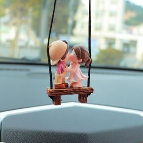 Rear View Mirror Hanging Accessories of Swinging Lovers Cool Swinging Lovers Car Hanging Ornament Pendant Interior Rearview Mirror Decoration (Standing)