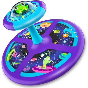 MindSprout Light-Up Space Twister | 360° Sit Twist and Spin, Toddler Toys Age 2, 3, 4, 5, Birthday for Boy Girl, 18 Months +, LED Lights, Kids Toy Indoor or Outdoor for 2 Year Old (Patent Pending)