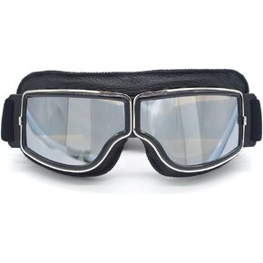 evomosa Motorcycle Riding Goggles Vintage Glasses Anti-Scratch Scooter Ski Eyewear for Men Women Adult