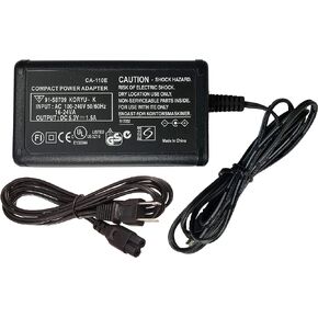 AC Adapter for Canon CA-110 and Canon VIXIA HF M50, HF M52, HF M500, HF R20, HF R21, HF R30, HF R32, HF R40, HF R42, HF R200, HF R300, HF R400, LEGRIA HF R206, HF R26, HF R28
