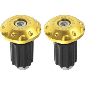 X AUTOHAUX 1 Pair 7/8" 22mm Motorcycle Hand Grips Handlebar End Slider Caps Plugs Aluminum Alloy
