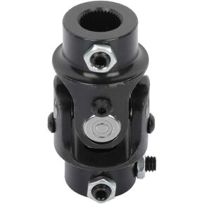 SCITOO Black Universal Single Jonints 11/16-36 Spline X 3/4 DD Steering Shaft U-Joint Working Angle 35 Degree