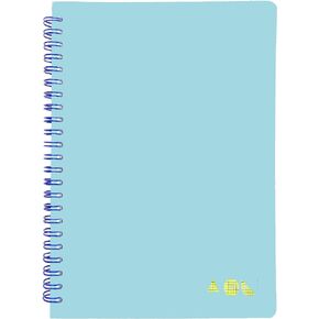 AOU Ruled Spiral Notebook, Black, 160 Pages of 100 GSM Thick Lined Paper, 8.3 inch x 5.7 inch, A5 Journal with Inner Pocket & Double Spiral Bounding For School&Office