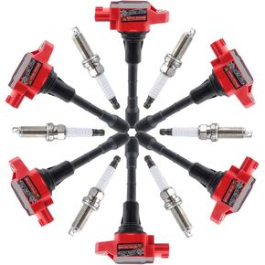CarBole Ignition Coils with Spark Plug, Fits for Nissan Pathfinder/Altima/Maxima/Murano/Quest/Infiniti G25/EX35/FX35/G35 3.5L V6 Pack of 6Pcs Replacement UF550 C1670