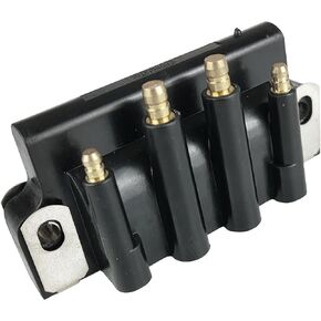 Dual Plug Wire Ignition Coil 583740 583298 for most Evinrude Johnson OMC Outboard 2.5 3 4 5 6 8 9.9 10 15 28 30 40 45 48 50 55 75 90 100 105 115 135 150 175 200 225 HP Replace Sierra 18-5170
