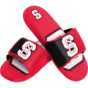 FOCO North Carolina State Wolfpack NCAA Mens Colorblock Big Logo Gel Slides - XL