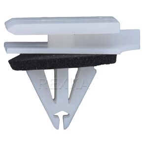 Rexka 20 pcs White Nylon Rocker Panel Moulding Clip with Sealer for GM 11610495 Chevrolet Camaro Pontiac G6 & Grand Prix