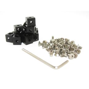 MakerBeam Corner Cube Black (10x10x10mm) 12 pcs