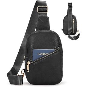 حقيبة حبال صغيرة للنساء من الجلد عبر الجسم، حقيبة فاني مضادة للسرقة، حقيبة صدر للسفر in Kuwait