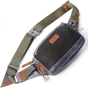 INICAT Small Belt Bag Fanny Packs for Women Men Vegen Leather Fashion Waist Packs for Travel(Brown mix)