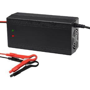 12V 10A LifePO4 Battery Charger 14.6V Smart Charger and Maintainer for LiFePO4 Lithium-Iron Deep Cycle Rechargeable Automotive Batteries