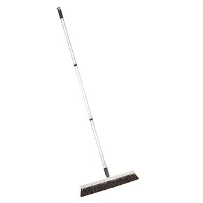 Horse Hair Broom, Broom for Hardwood Floors 18" Horsehair Swivel Kitchen Broom, Soft Bristle Broom with 48" Handle
