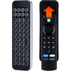 iPazzPort Mini Bluetooth Wireless Companion Keyboard Remote Controller لأجهزة التلفاز الذكية، ومشغلات البث، وFlip & Grasp Fire TV 30BR بإضاءة خلفية in Kuwait