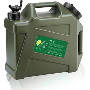 Thickened BPA Free 3.5 Gallon Water Jug, Outdoor Camping Green Water Container Storage, Press Faucet Design Portable Water Tank, Emergency Overlanding Gear Essential For Camper in Kuwait