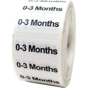4T Toddler Clothing Labels Size Strip Stickers for Retail Apparel 1.25 x 5 Inch 125 Adhesive Stickers