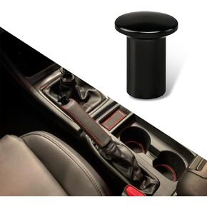 1 PC Car Emergency Brake Knob, Waterproof Metal Smooth Vehicle Turn Spin Button Accessories, Universal Automotive Button Handbrake Cover Replacement for Truck SUV Car (Black)