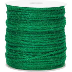 KINGLAKE Garden Twine 3mm Thick Green Jute Twine String 328 Feet Tomato Twine Heavy Duty Twine String for Gardening, Climbing Plants, Crafts, Gift Wrapping, Decoration