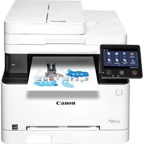 Canon imageCLASS MF644Cdw All-in-One Wireless Color Laser Printer, White - Print Scan Copy Fax - 5" Touch Panel, 22 ppm, 600 x 600 dpi, 8.5"x 14", Auto 2-Sided Printing, 50-Sheet ADF