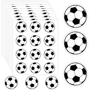 120pcs Soccer Stickers, Vinyl Football Lovers Sticky Labels for Jar Helmet Scrapbooking World Cup Football Party Favors for Kids Sports Party Decorations Supplies Reward Pride Stickers for Boys Girls