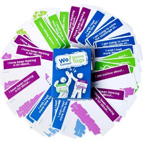 Name Tag Stickers - Ideal for Team Building Games for Work, Icebreakers, Educational Card Games for Adults and Workshops - 150 PCS Easy-to-Write Labels for Name Tags and Group Fun