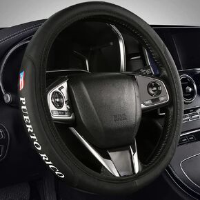 Puerto Rico Flag Elasticity Steering Wheel Cover fit Universal 15inch Steering Wheel Puerto Rico Car Accessories Accessory