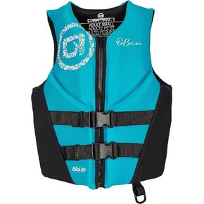 O'Brien Women's Traditional Neoprene USCGA Life Jacket, Aqua, X-Large