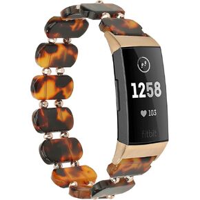 Wongeto متوافق مع Fitbit Charge 4/ Fitbit Charge 3/ Charge3 SE، حزام قابل للتمدد على شكل سلحفاة للنساء وسوار معصم بديل مقاوم للماء مع وسائل للرجال والنساء in Kuwait