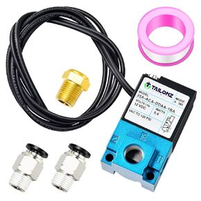 TAILONZ PNEUMATIC 2 Way 3 Port Mac Valve, DC12V, 5.4W, 1/8"NPT Electronic Booster Control Solenoid Valve High-Frequency Solenoid valve35A-ACA-DDAA-1BA