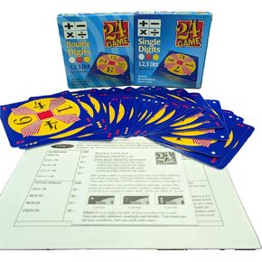 24 Game Two Pack: Includes 48 Single Digit Cards and 48 Double Digit Cards and Exclusive Tips Sheet!