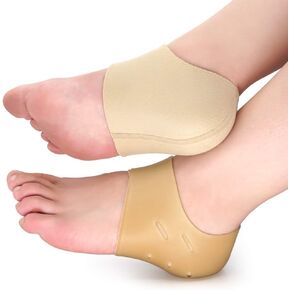 Dr. Foot's Heel Protectors, Heel Sleeves for Relieve Heel Pain from Plantar Fasciitis, Heel Spur, Cracked Heels(Large - Women's 8-13.5 | Men's 7-13)