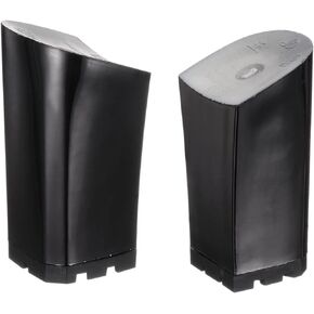 HARFINGTON 1pair Heel Repair Replacement 1.81"x3.15" High Chunky Heel DIY for Women Shoe, Black