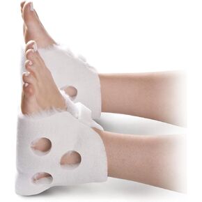 Medline Ventilated Heel Protectors, White, Unisize